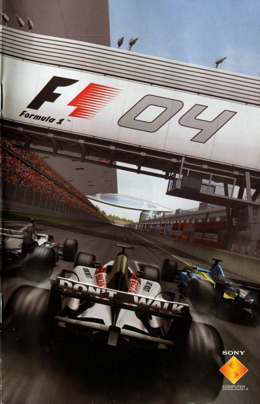 Manual for Formula One 04 (PlayStation 2) (Platinum release): Front