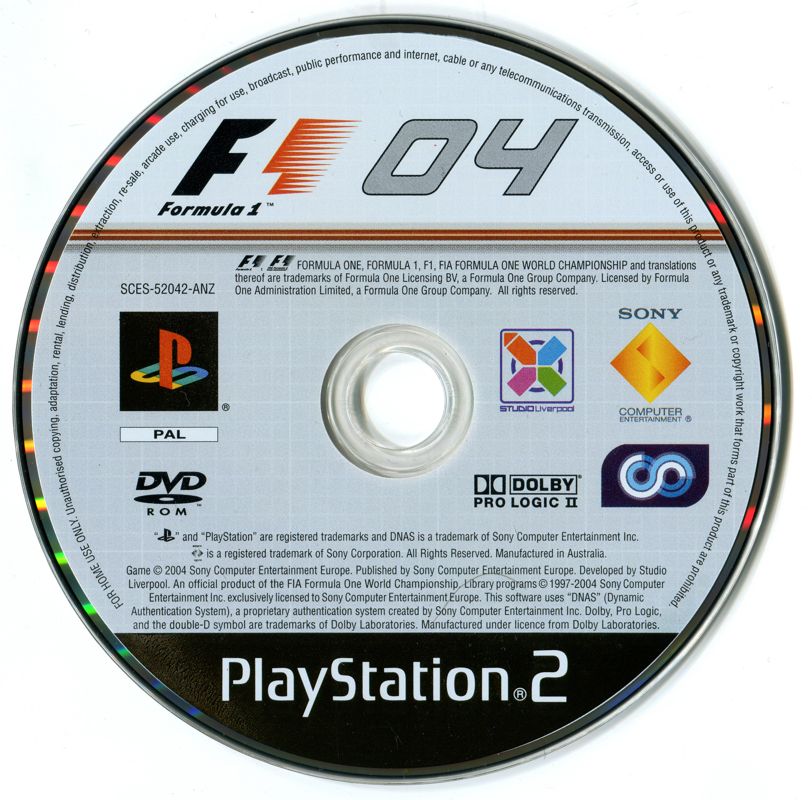 Media for Formula One 04 (PlayStation 2)