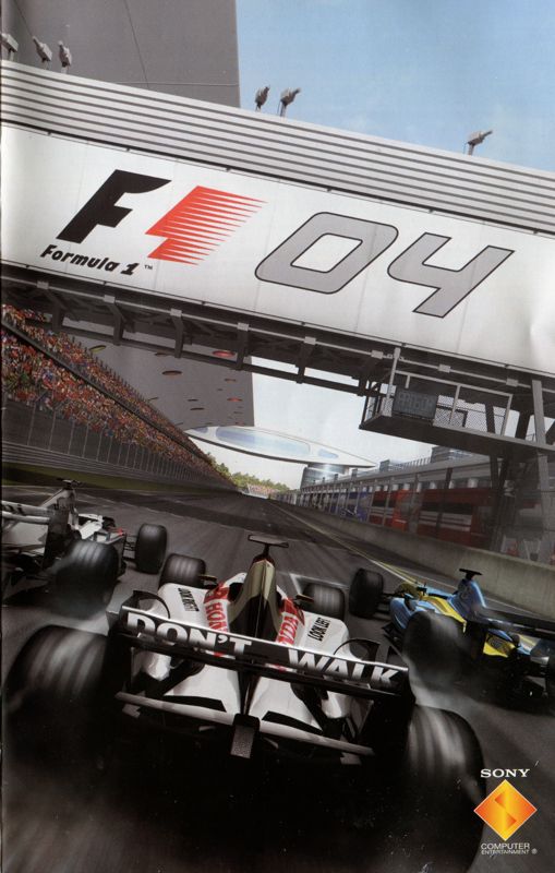 Manual for Formula One 04 (PlayStation 2): Front