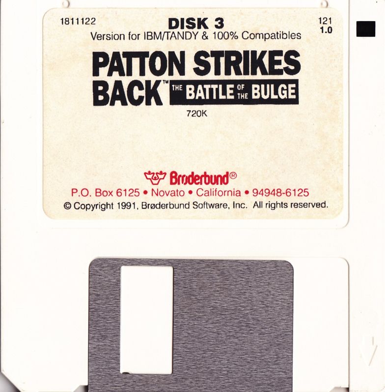 Media for Patton Strikes Back: The Battle of the Bulge (DOS) (3.5" release): Disk 3