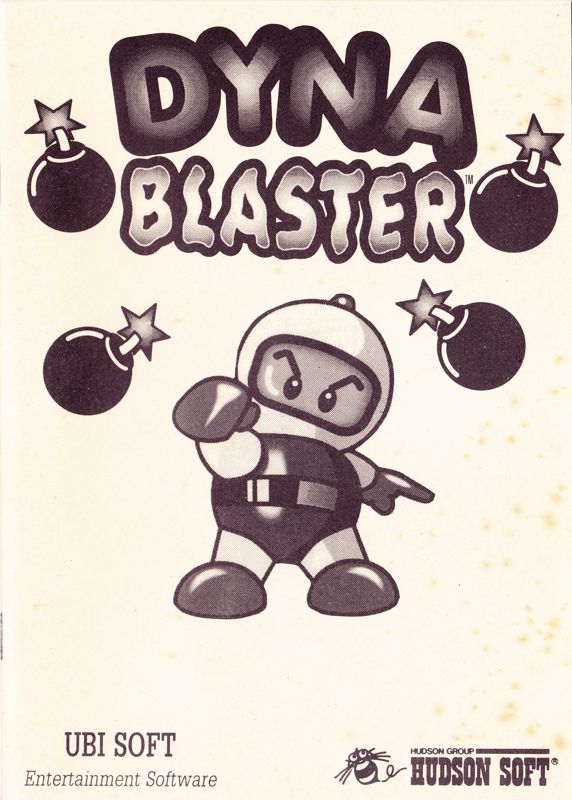 Manual for Bomberman (DOS): Front