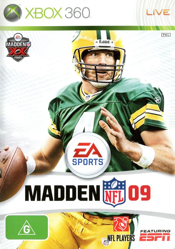 Front Cover for Madden NFL 09 (Xbox 360)