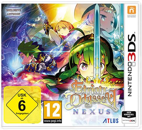 Front Cover for Etrian Odyssey Nexus (Nintendo 3DS) (download release)