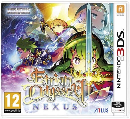 Front Cover for Etrian Odyssey Nexus (Nintendo 3DS) (download release)