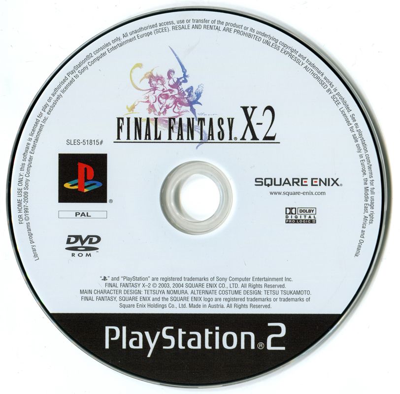 Media for Final Fantasy X-2 (PlayStation 2)