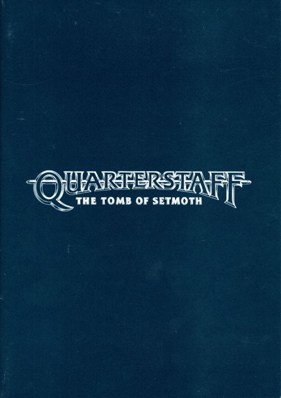 Manual for Quarterstaff: The Tomb of Setmoth (PC-98): Front