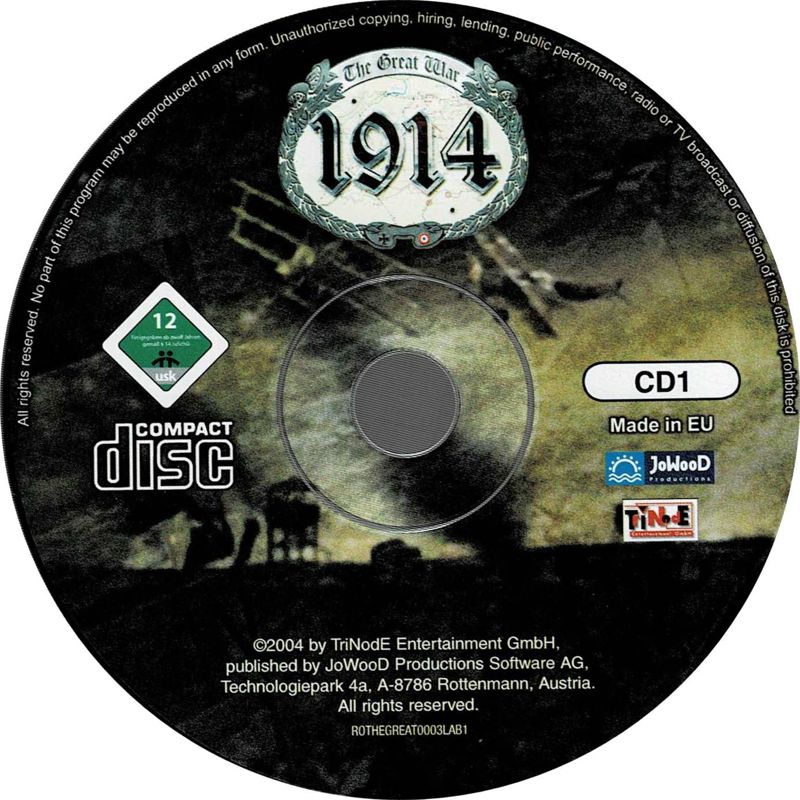 Media for 1914: The Great War (Windows) (Re-release): Disc 1