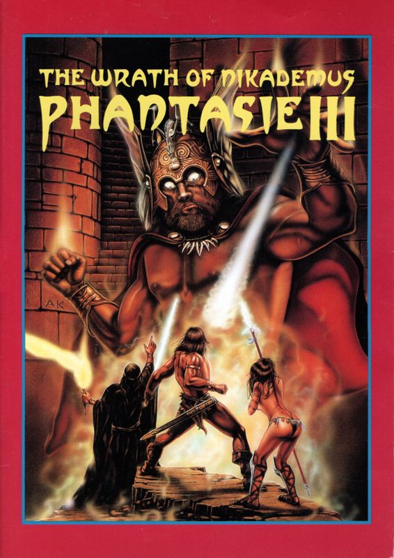 Manual for Phantasie III: The Wrath of Nikademus (PC-98): Front