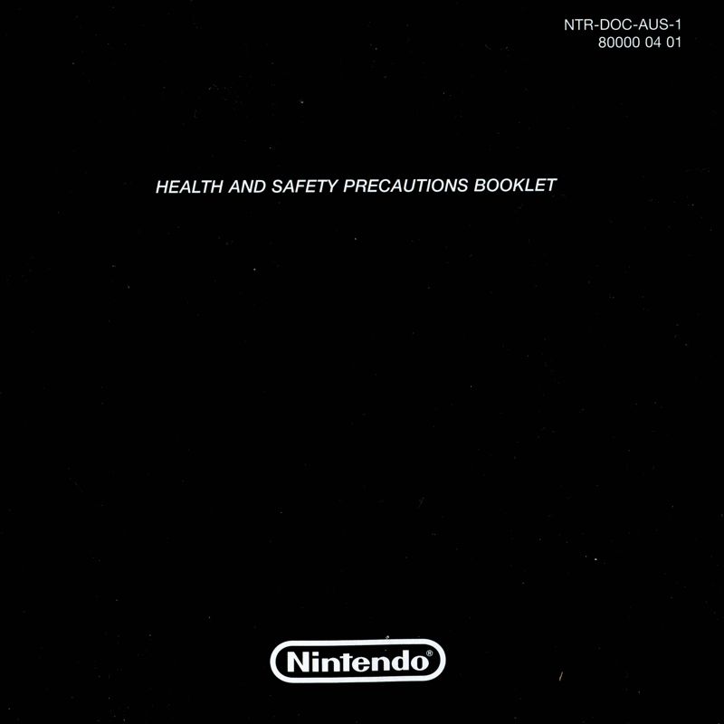 Extras for Style Savvy (Nintendo DS): Health and safety precautions booklet - front