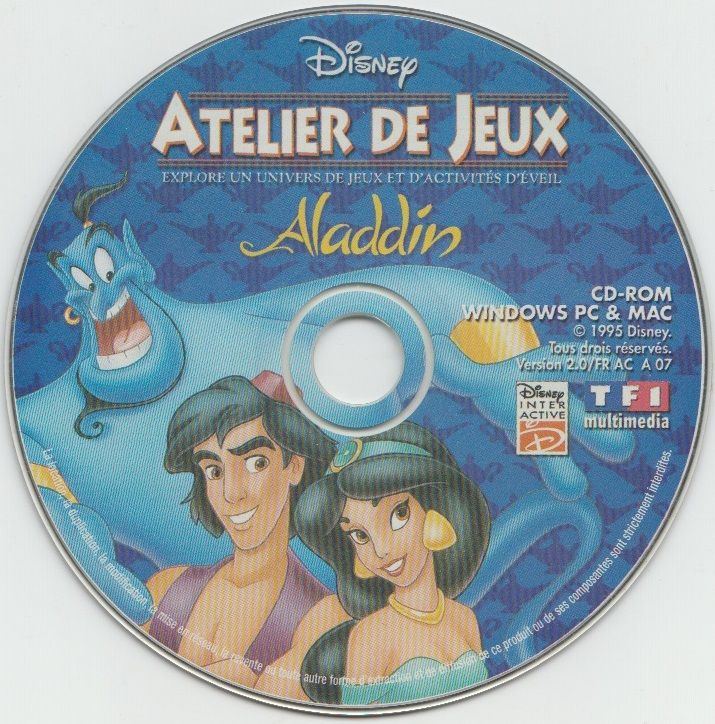 Disney's Activity Center Aladdin cover or packaging material MobyGames