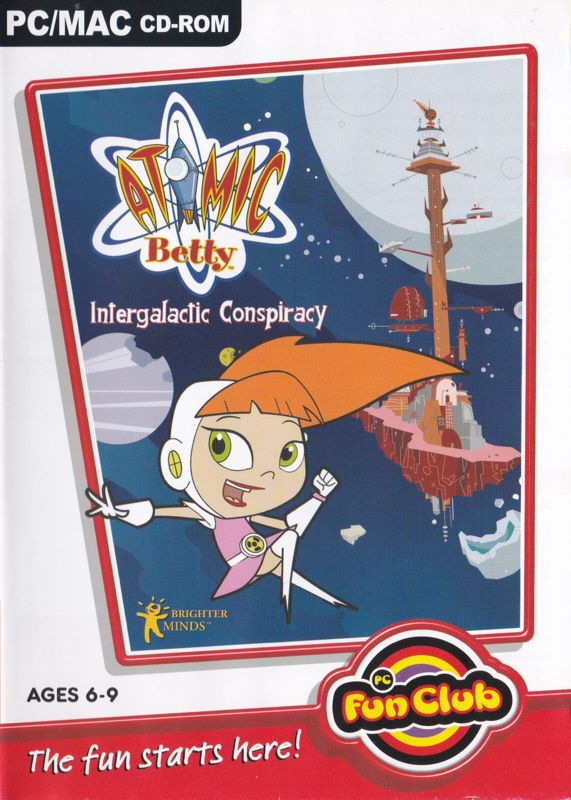 Front Cover for Atomic Betty: Intergalactic Conspiracy (Macintosh and Windows) (Focus Multimedia 'PC Fun Club' release)