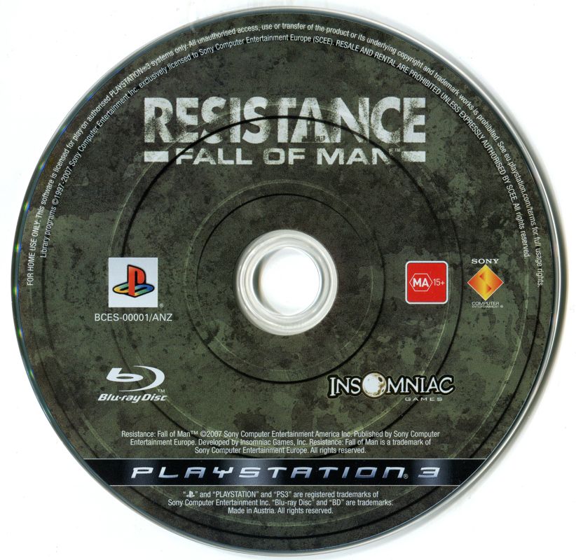 Front Cover for Resistance: Fall of Man (PlayStation 3)