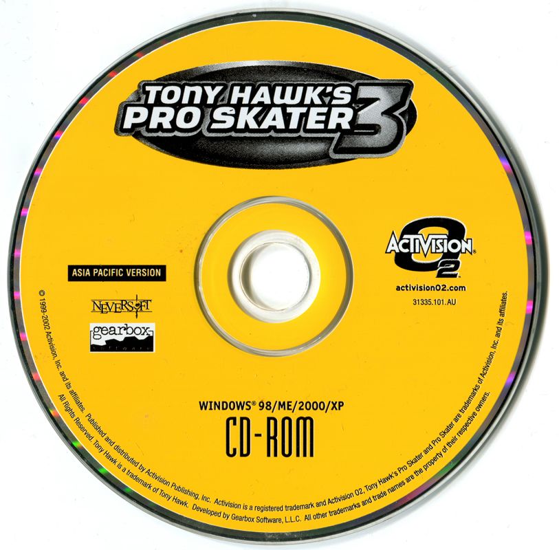 Media for Tony Hawk's Pro Skater 3 (Windows) (Essential collection)