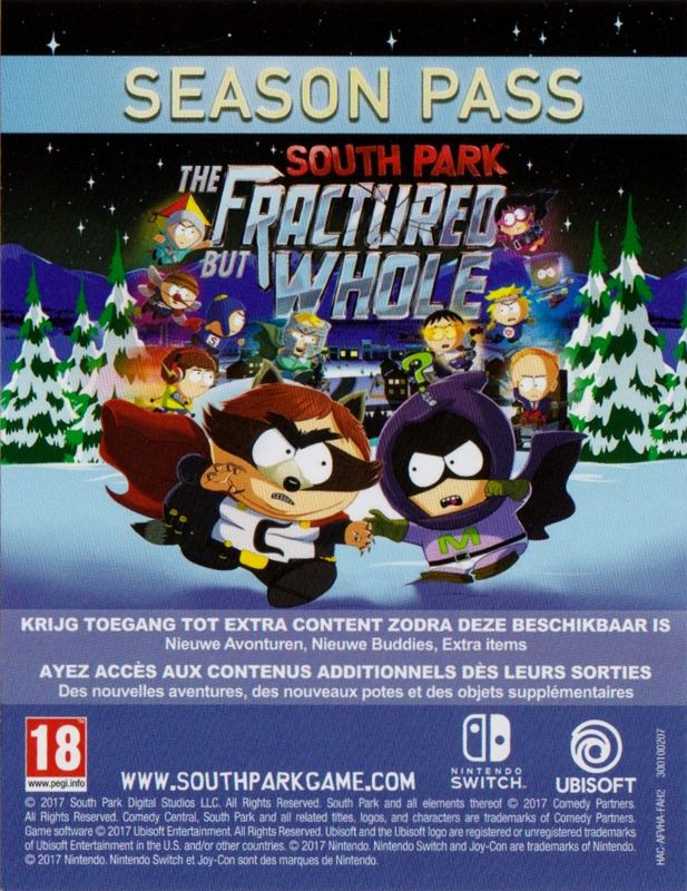 Advertisement for South Park: The Fractured But Whole (Nintendo Switch): Season Pass