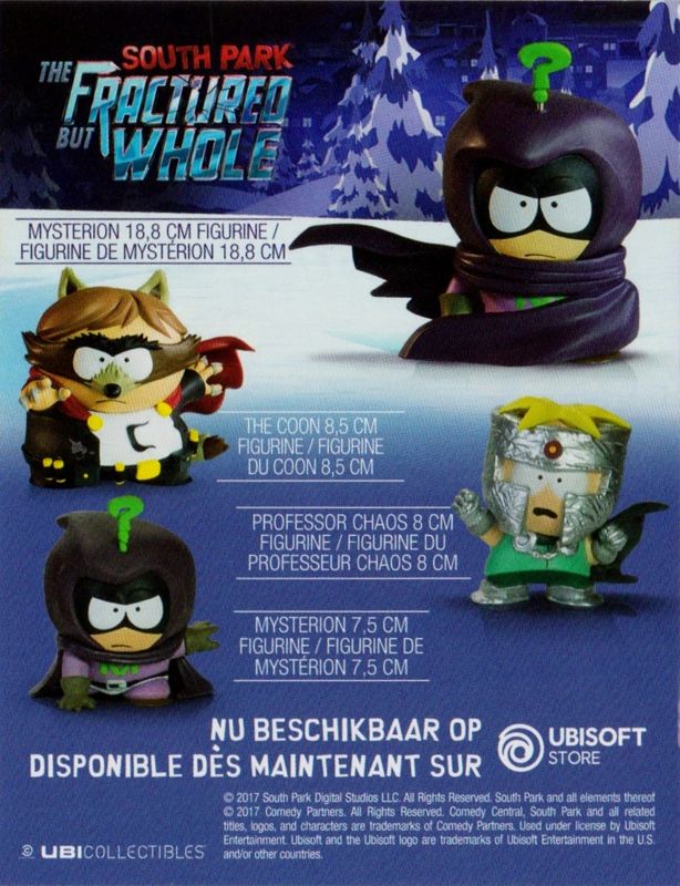 Advertisement for South Park: The Fractured But Whole (Nintendo Switch): Ubi Collectibles Figurines