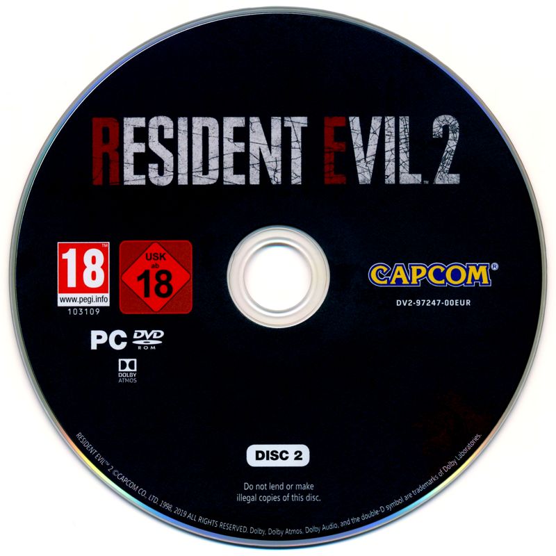 Media for Resident Evil 2 (Windows): Disc 2