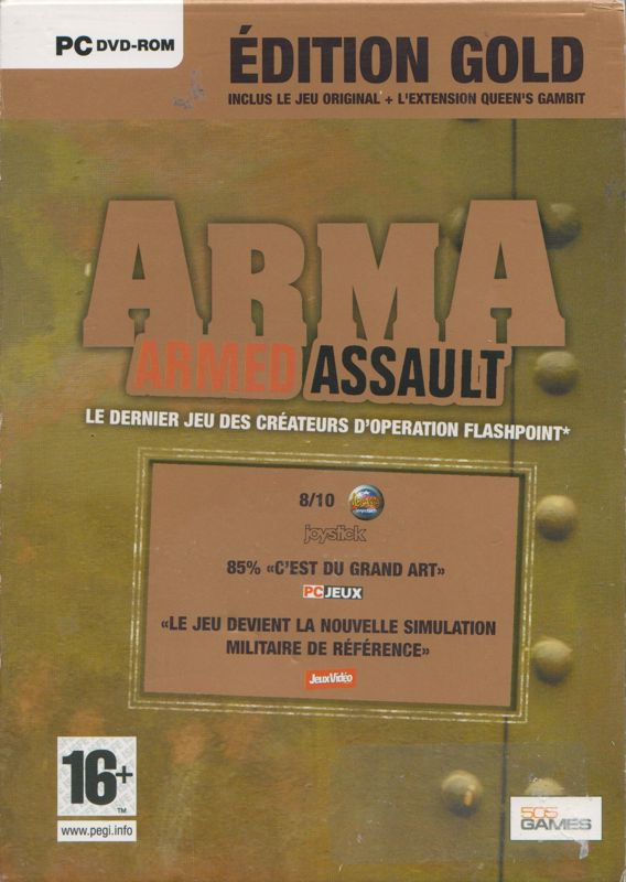 ArmA: Armed Assault - Gold Edition cover or packaging material - MobyGames