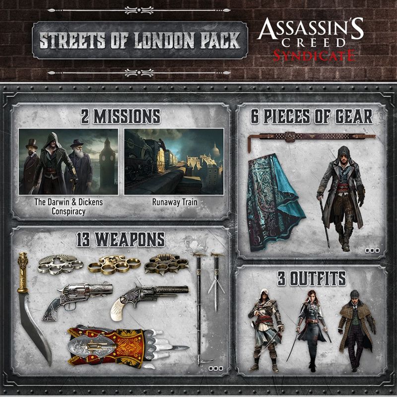Front Cover for Assassin's Creed: Syndicate - Streets of London Pack (PlayStation 4) (download release)