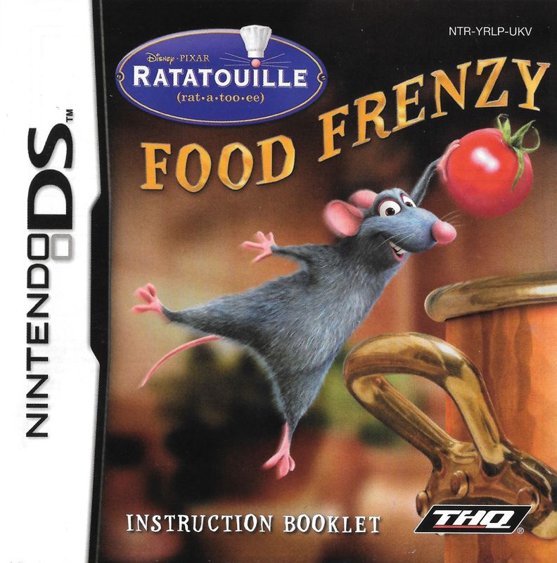 Manual for Disney•Pixar Ratatouille: Food Frenzy (Nintendo DS): Front