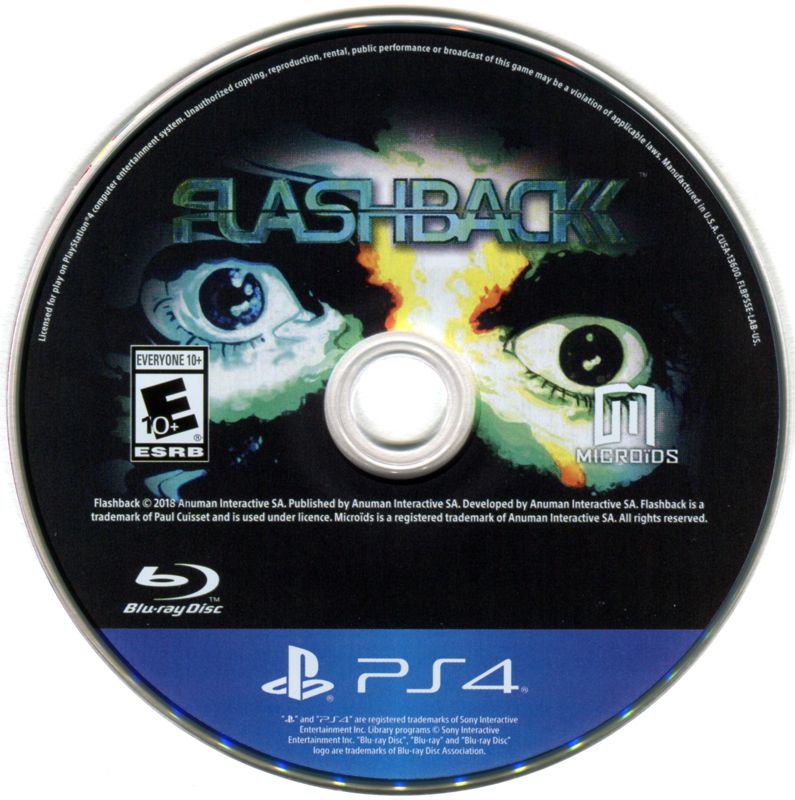 Media for Flashback (PlayStation 4)