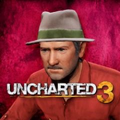 Front Cover for Uncharted 3: Drake's Deception - Fedora (Victor Sullivan) (PlayStation 3) (downlad release)