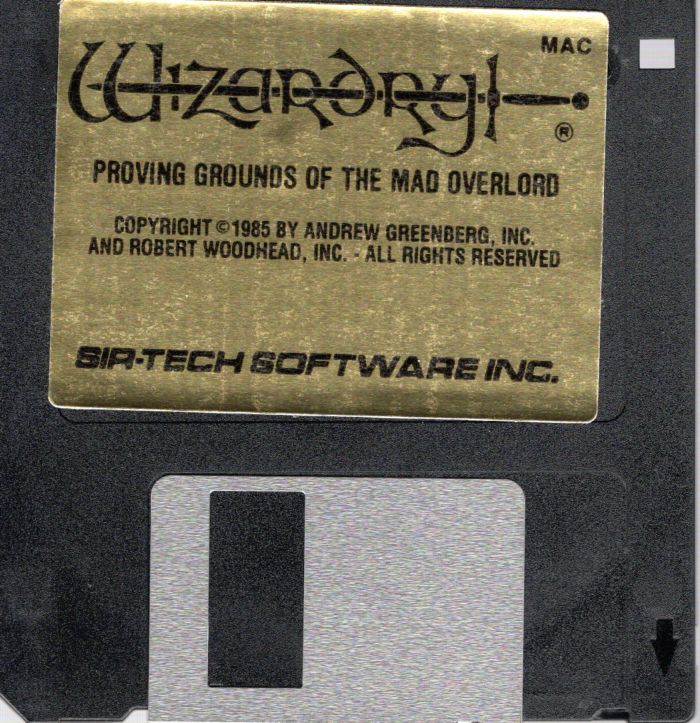 Media for Wizardry: Proving Grounds of the Mad Overlord (Macintosh)