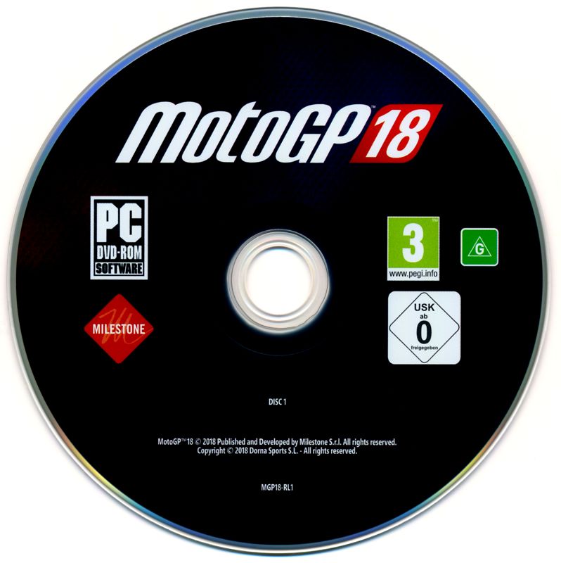 Media for MotoGP 18 (Windows): Disc 1