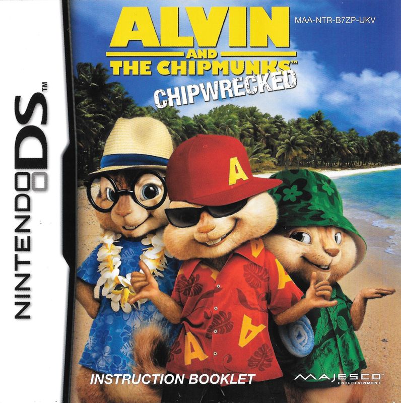 Manual for Alvin & The Chipmunks: Chipwrecked (Nintendo DS): Front