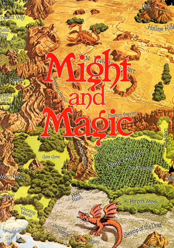 Manual for Might and Magic: Book One - Secret of the Inner Sanctum (MSX): Front