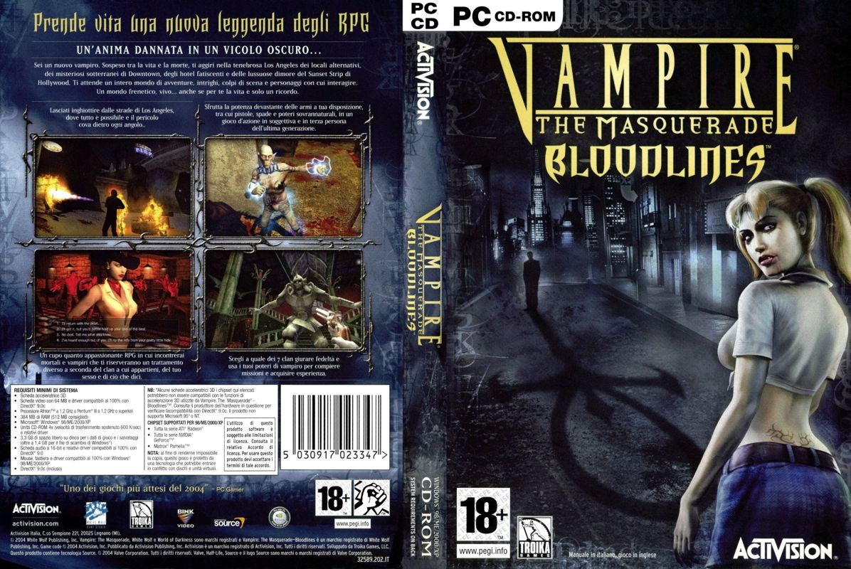 Vampire: The Masquerade - Bloodlines Pc Original