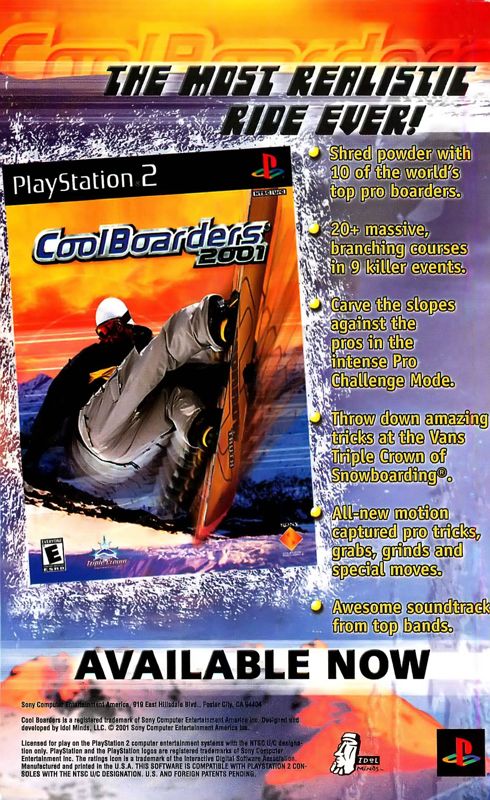 Manual for Frequency (PlayStation 2): Back