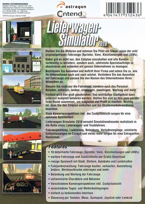 Back Cover for Delivery Truck Simulator (Windows)