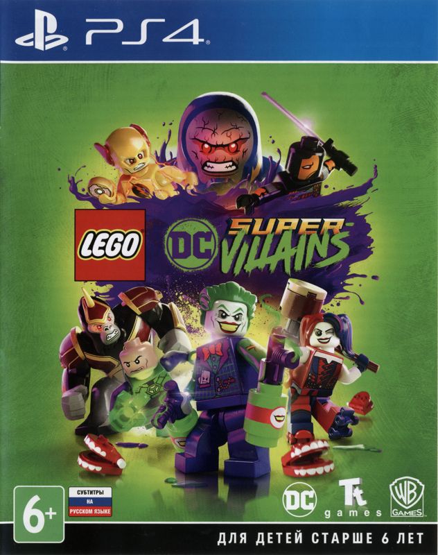 Front Cover for LEGO DC Super-Villains (PlayStation 4) (First print with leaflet for early access to the LEGO DC Super Heroes TV Series character pack.)