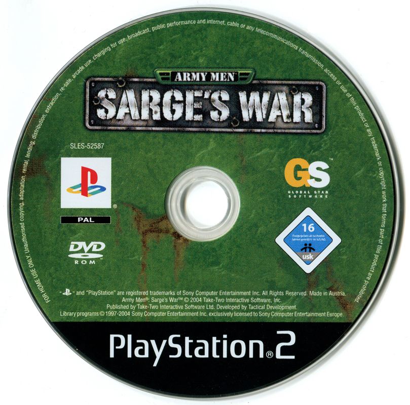 Media for Army Men: Sarge's War (PlayStation 2)