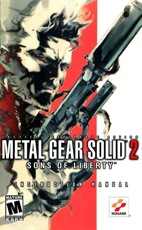 Manual for Metal Gear Solid 2: Sons of Liberty (PlayStation 2): Front