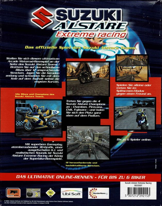 DC★SUZUKI ALSTARE EXTREME RACING 海外版 EU版 Suzuki Alstare Extreme Racing Images - LaunchBox Games Database