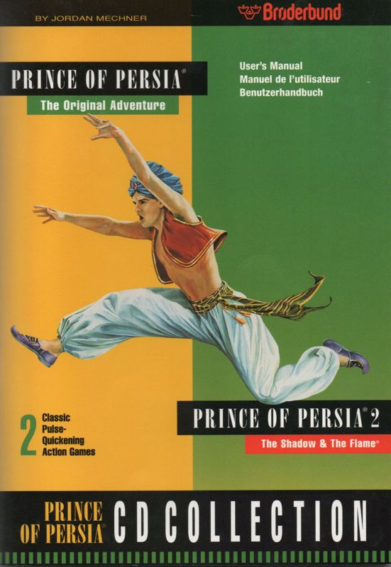 Manual for Prince of Persia CD Collection (DOS and Macintosh): Front