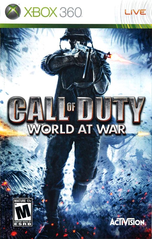Manual for Call of Duty: World at War (Xbox 360): Front