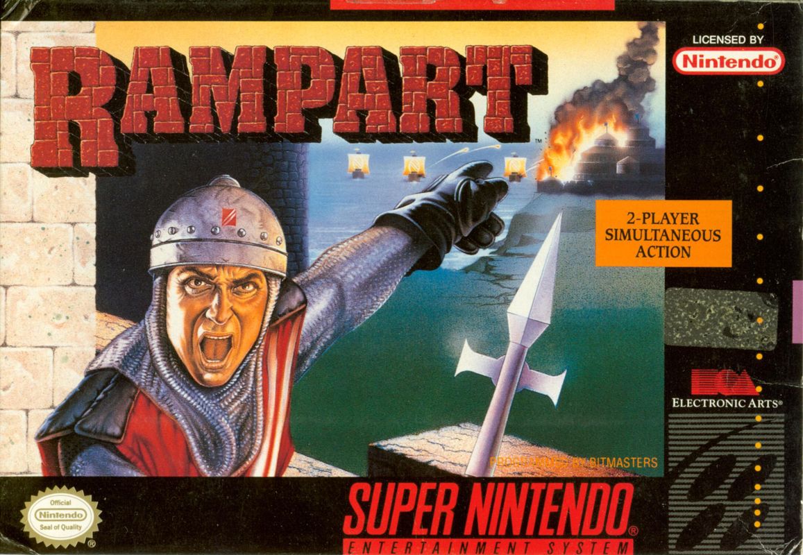 Front Cover for Rampart (SNES)