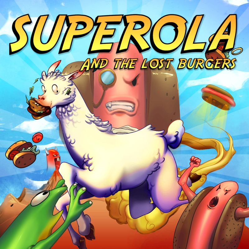 Front Cover for Superola and the Lost Burgers (Nintendo Switch) (download release)