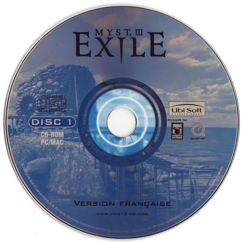 Media for Myst III: Exile (Collector's Edition) (Macintosh and Windows): Disc 1