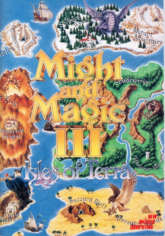 Manual for Might and Magic III: Isles of Terra (PC-98): Front