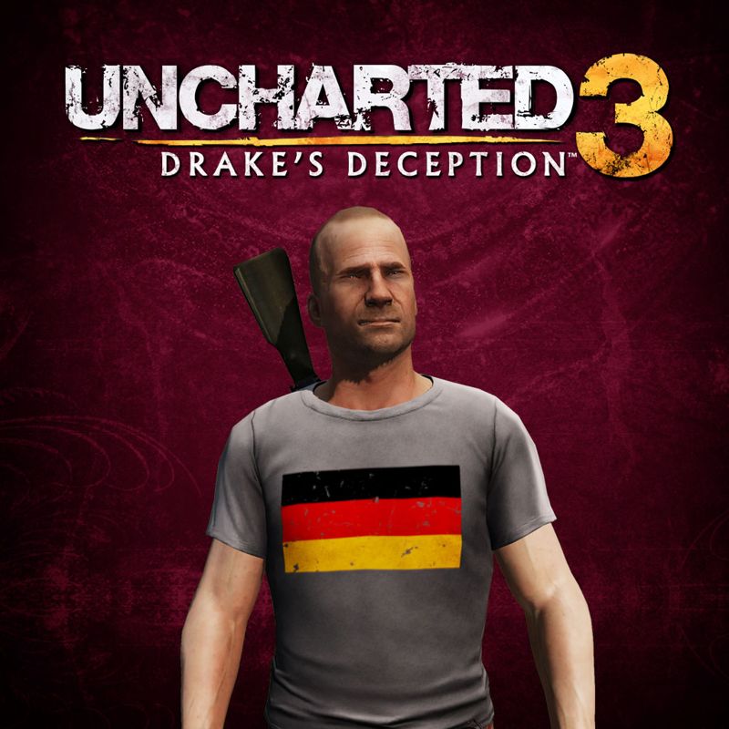 Front Cover for Uncharted 3: Drake's Deception - German Flag Shirt (PlayStation 3) (download release)