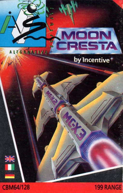 Front Cover for Moon Cresta (Commodore 64) (Budget re-release)