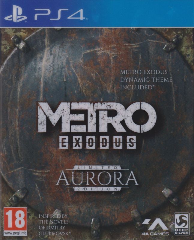 Front Cover for Metro: Exodus (Aurora Limited Edition) (PlayStation 4) (Sleeved Metal Slipcase)