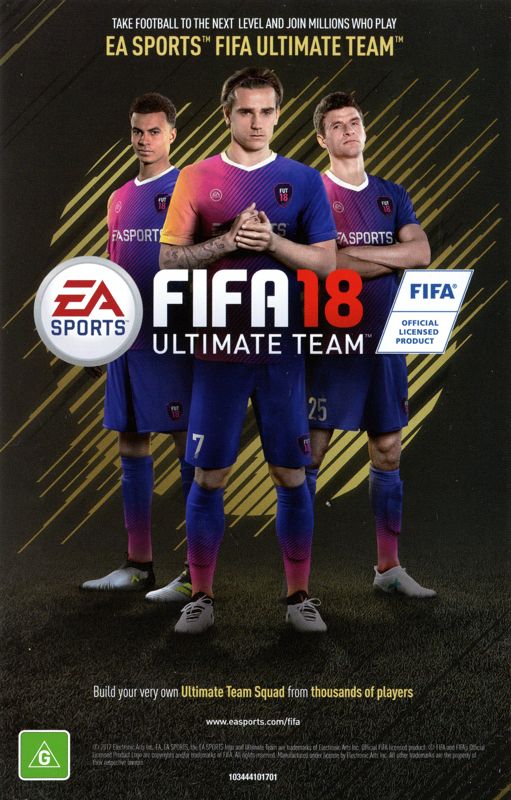 Extras for FIFA 18: Legacy Edition (Xbox 360): FIFA ultimate flyer - front