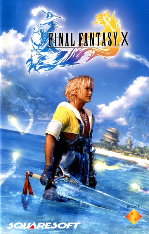 Manual for Final Fantasy X (PlayStation 2): Front