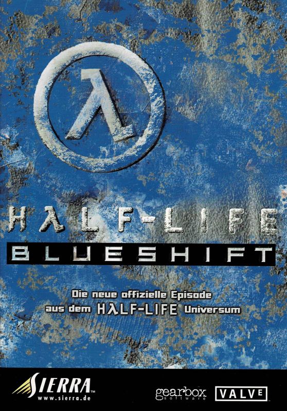 Manual for Half-Life: Blue Shift (Windows) (USK 16 - re-release): Front