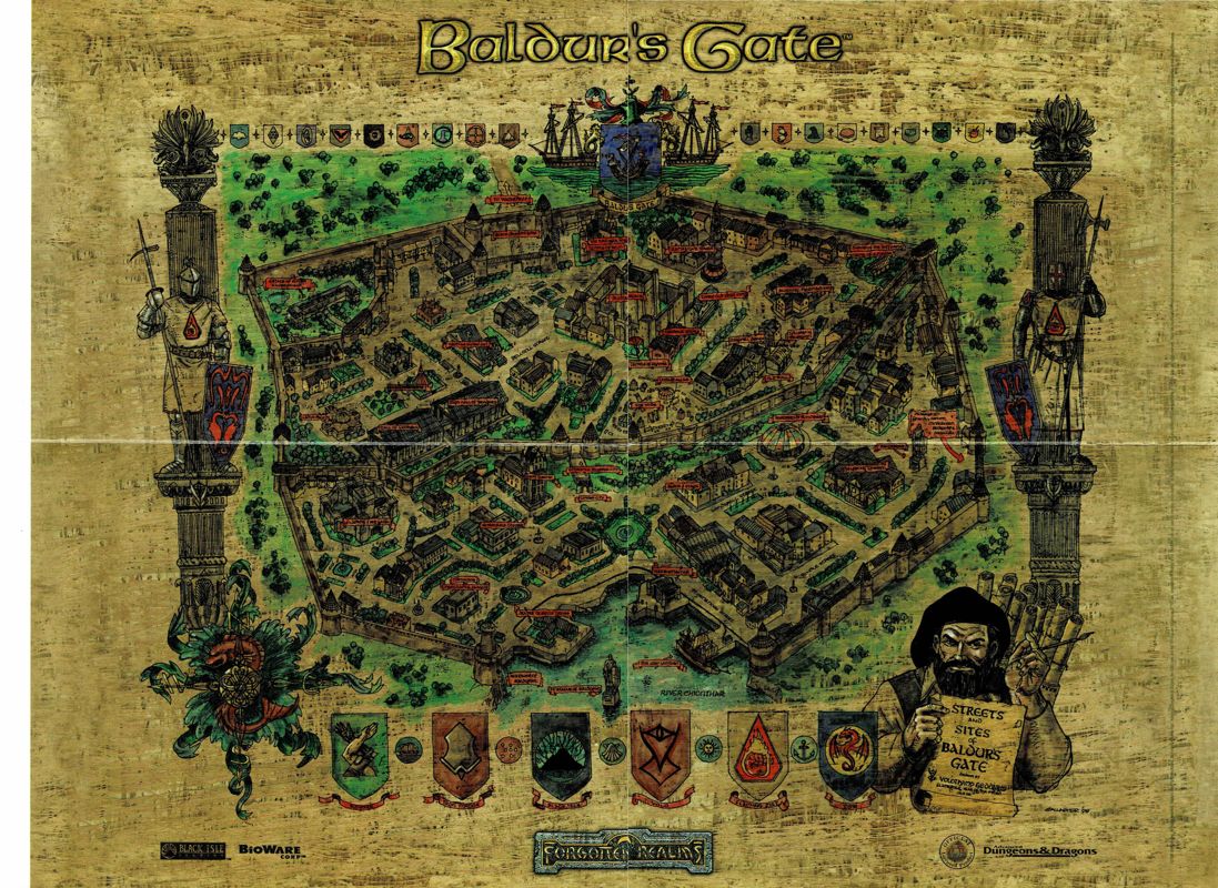 Map for Baldur's Gate: The Original Saga (Windows): Front