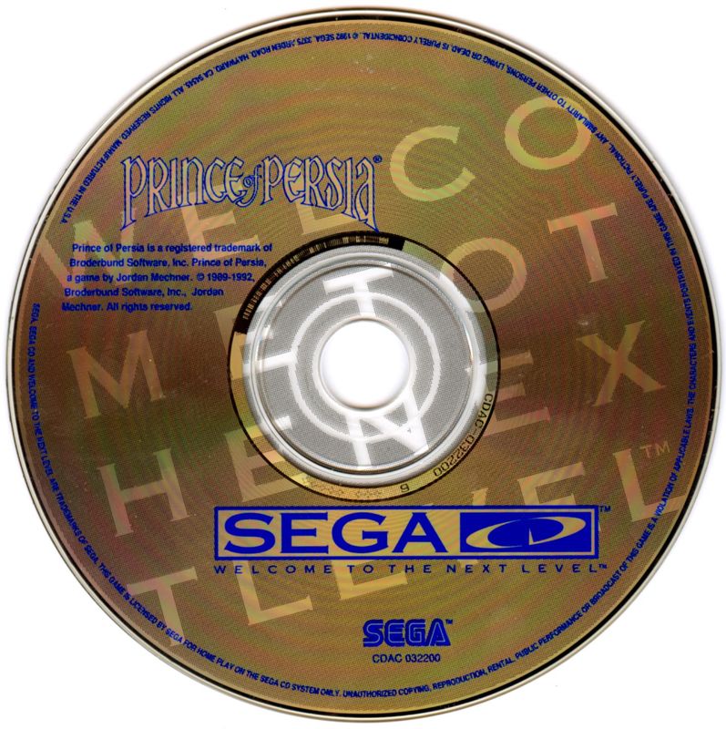 Media for Prince of Persia (SEGA CD)
